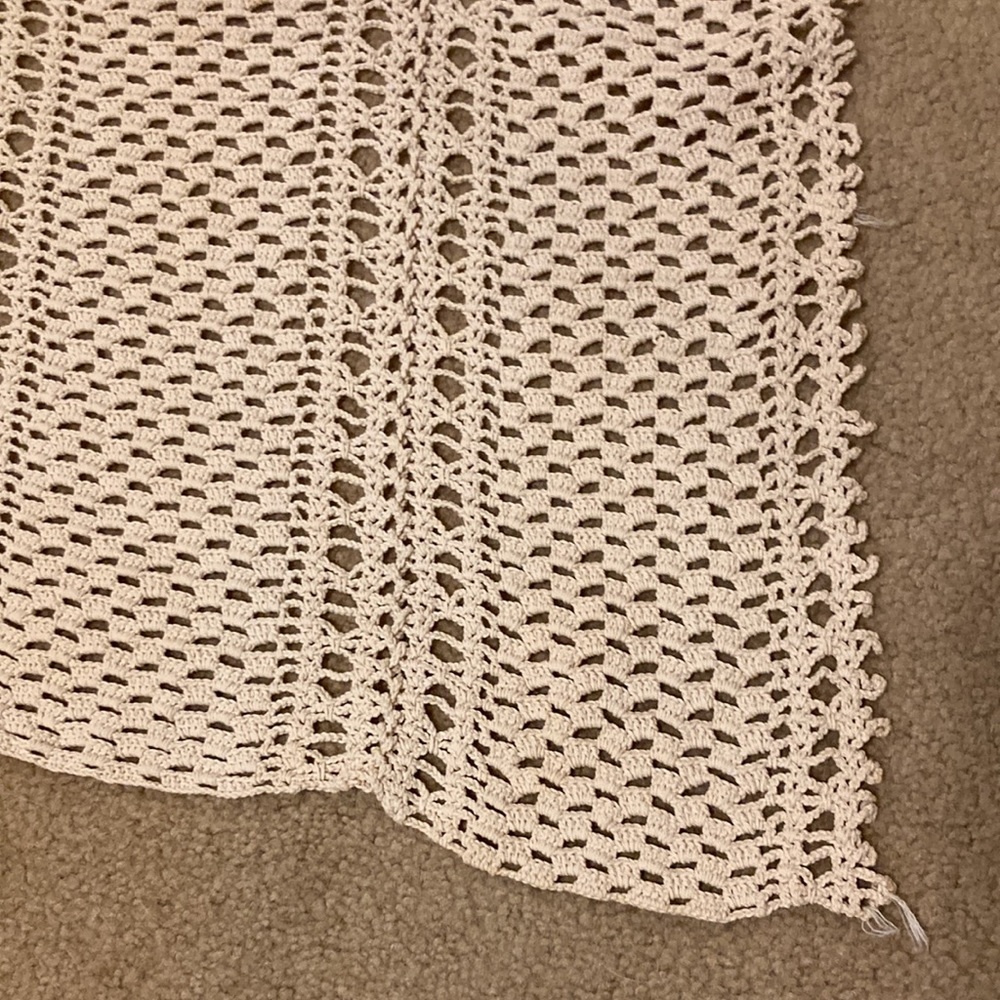 Handmade Vintage Crochet Tablecloth